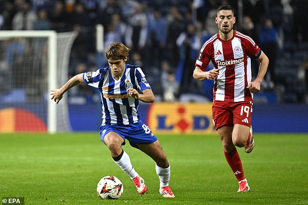 Rodrigo Mora became the second-youngest player to appear for Porto in Europe, in September