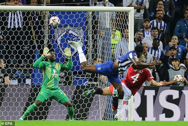 The forward scored twice in Porto's 3-3 draw with United in October in the Europa League