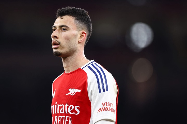 Gabriel Martinelli of Arsenal during the Premier League match between Arsenal FC and Manchester City FC at Emirates Stadium on February 2, 2025 in ...