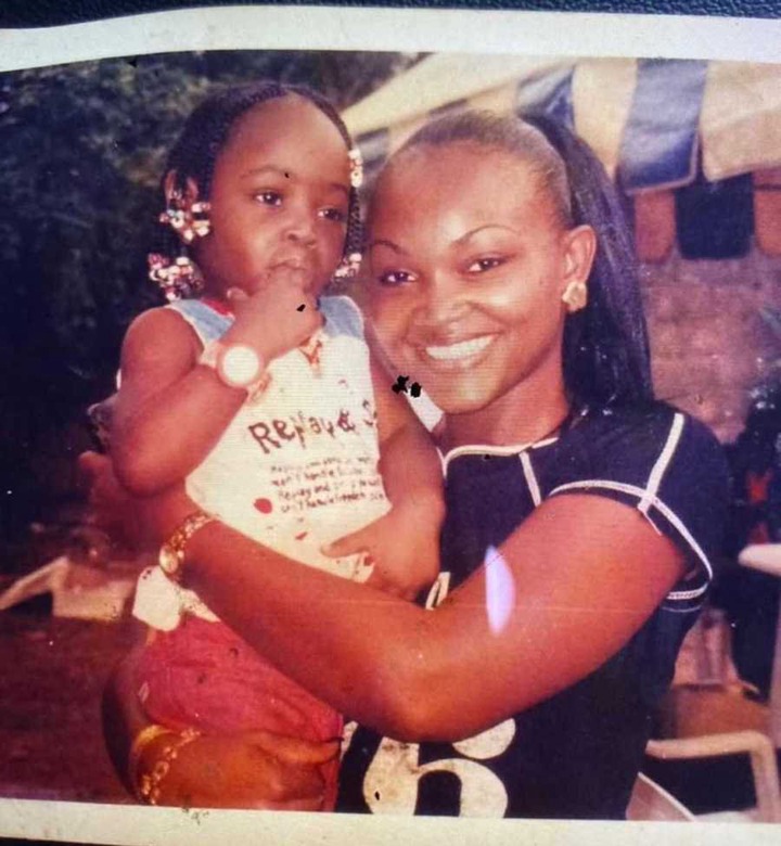 Mercy Aigbe and daughter