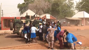 Students from Bawku SHS and Bawku Technical Institute clashed during peace ceremony