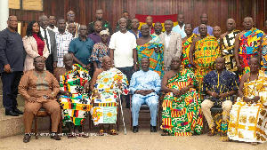 The minister met the chiefs as they discussed issues surrounding galamsey