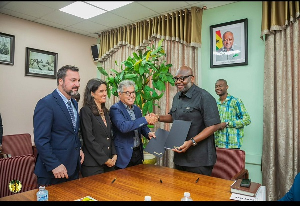 The signing took place during a high-level meeting at Cocoa House in Accra