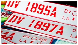 File photo of DVLA plates