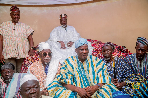 Education minister, Haruna Iddrisu at the palace