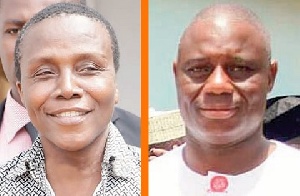 Gregory Afoko (L) and the late Adams Mahama (R)