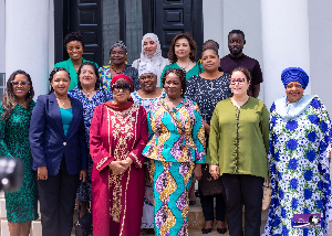 Accredited female ambassadors with Ghana's Vice President