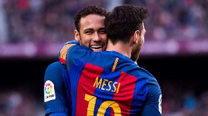 Neymar and Messi during their time in Barcelona