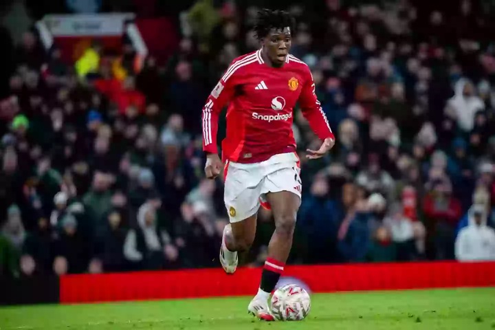 Patrick Dorgu has made his Manchester United debut. Image: Getty