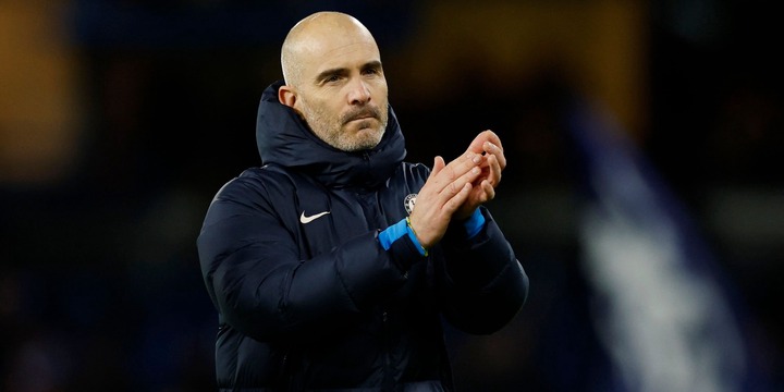 Chelsea manager Enzo Maresca applauds fans after the match