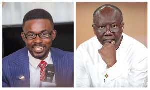 Nana Appiah Mensah, CEO of defunct Menzgold Ghana and former finance minister Ken Ofori-Atta