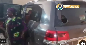 The official vehicle of the Regional Minister, Ibrahim Tia has been vandalized