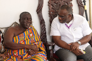 Ing. Edward Obeng-Kenzo, Acting CEO of Volta River Authority (Right), Nana Kobina Nketsia V (Left)