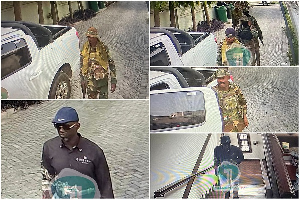 Photos of the men reportedly at the home of former Minister of Finance Ken Ofori-Atta