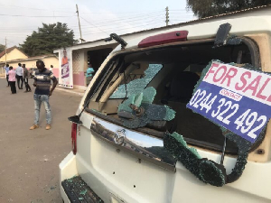 The rampaging students vandalised several properties including cars