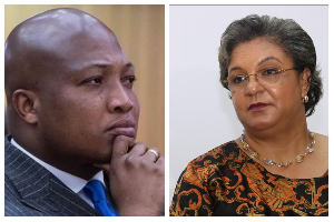 Samuel Okudzeto Ablakwa and Hanna Tetteh