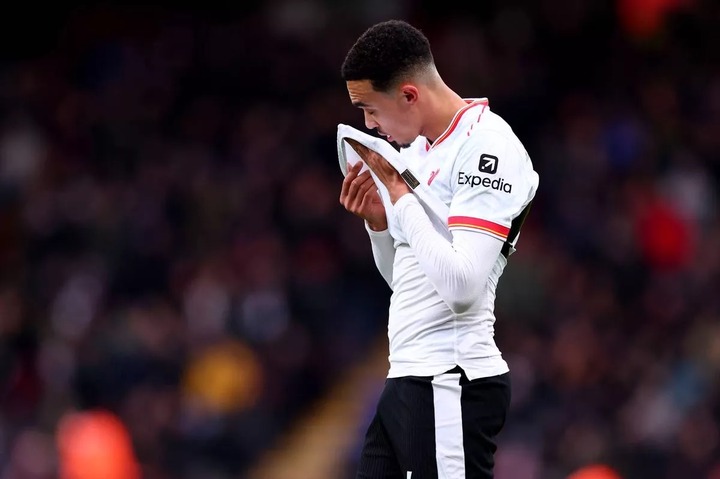 Trent Alexander-Arnold of Liverpool during the Premier League match between AFC Bournemouth and Liverpool FC at Vitality Stadium on February 1, 2025 in Bournemouth, England