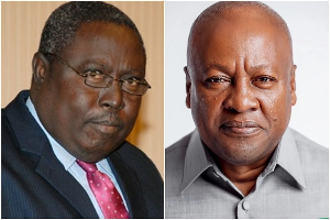 Former Special Prosecutor Martin Amidu and President John Dramani Mahama