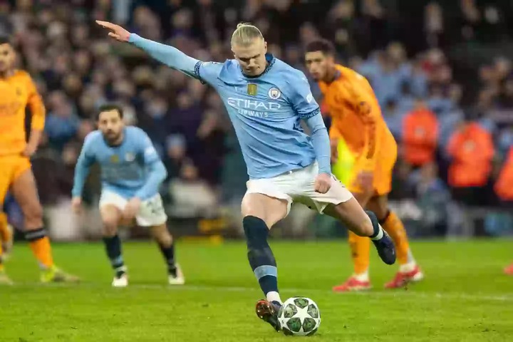 Erling Haaland scored twice as Manchester City fell to a 3-2 defeat against Real Madrid. Image: Getty