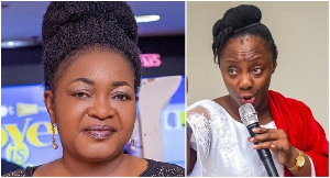 Kumawood actress Christiana Awuni and Rev. Charlotte Oduro