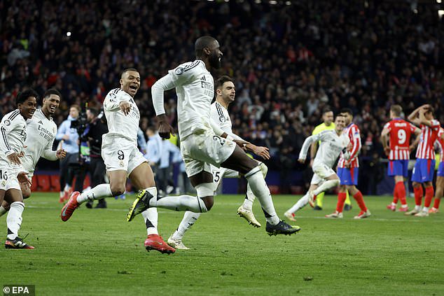 Antonio Rudiger scored the winning penalty in the shootout to send Real into the quarter-finals