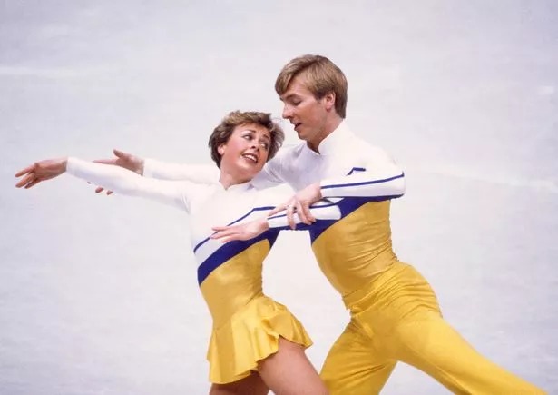 Jayne Torvill (left) and Christopher Dean representing Great Britain during a training session