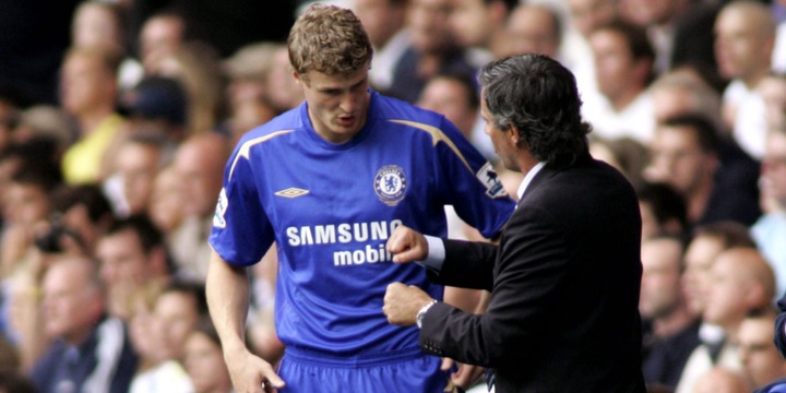 Robert Huth and Jose Mourinho