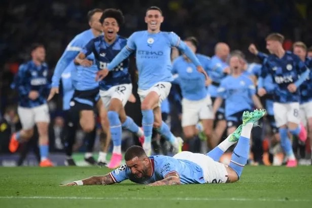 UEFA Champions League final football match between Inter Milan and Manchester City at the Ataturk Olympic Stadium 