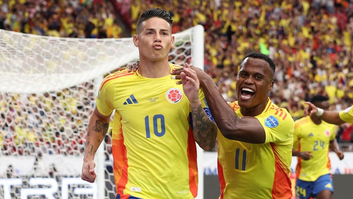 James Rodriguez Colombia Panama Copa America 06072024