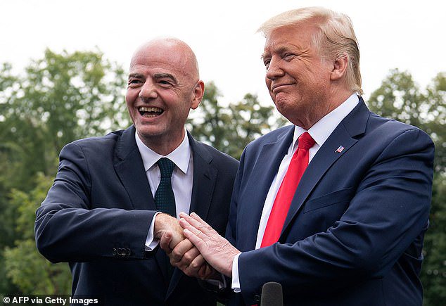 Gianni Infantino has opened the door for Russia's football team returning to the world stage after recently meeting with Donald Trump