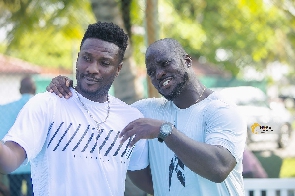 Former Black Stars players, Asamoah Gyan and Stephen Appiah