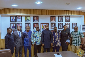 John Jinapor in a group photo with the committee