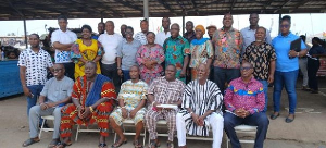 Some beneficiaries of the Alternative Livelihood Project with organizers and community leaders