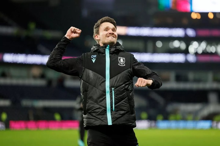 Sheffield Wednesday manager Danny Rohl celebrates after the Sky Bet Championship match at Pride Park Stadium, Derby. Picture date: Sunday December 1, 2024. PA Photo. See PA story SOCCER Derby. Photo credit should read: Richard Sellers/PA Wire.