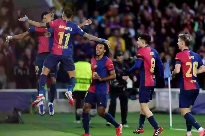 Yamal and Raphinha continue to shine for Barca. Image credit: Getty