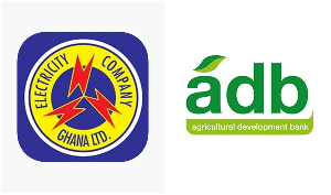 Electricity Company of Ghana (ECG) and Agricultural Development Bank (ADB) logos