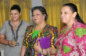 (L-R) Gabriella Tetteh, Hannah Serwaa Tetteh, and Gizella Tetteh-Agbotui