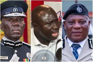 COP Dr George Akuffo Dampare, Paul Yandoh and IGP Christian Tetteh Yohuno